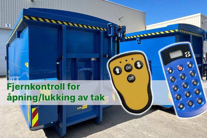 Automatisk åpning/lukking av containertak