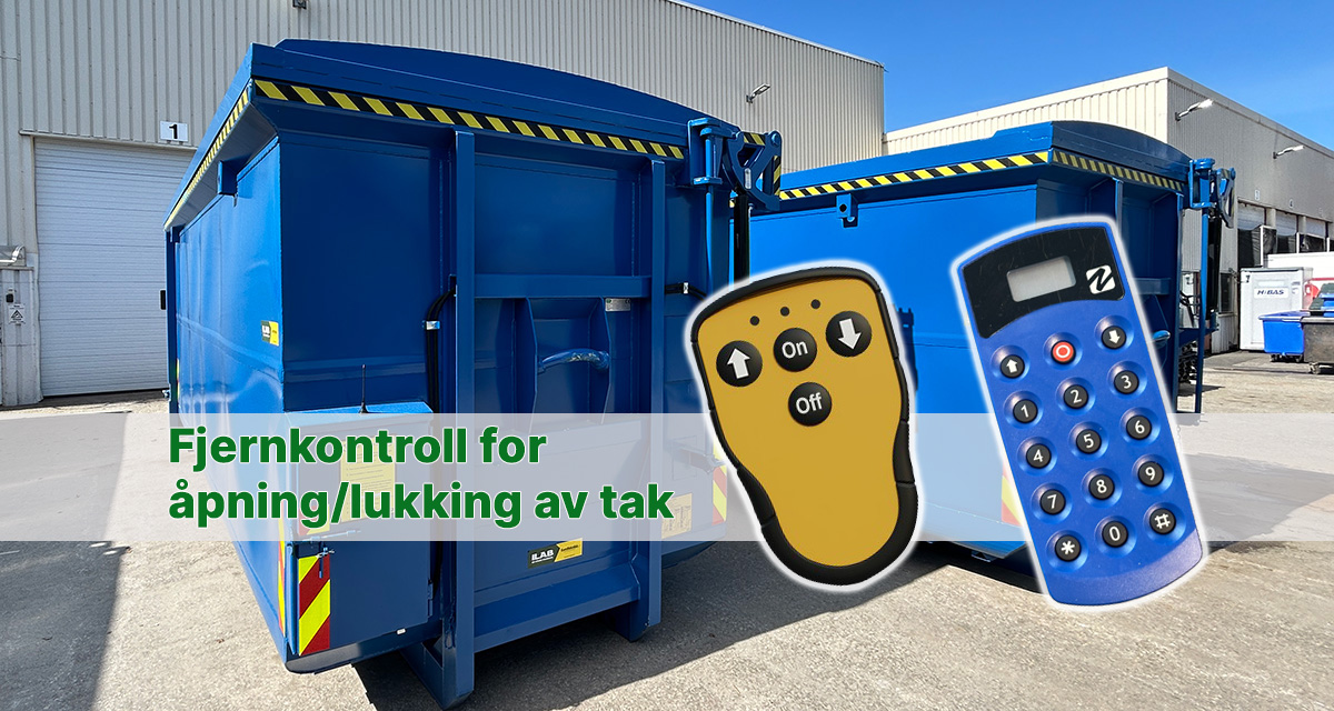 Automatisk åpning/lukking av containertak Automatisk åpning/lukking av containertak