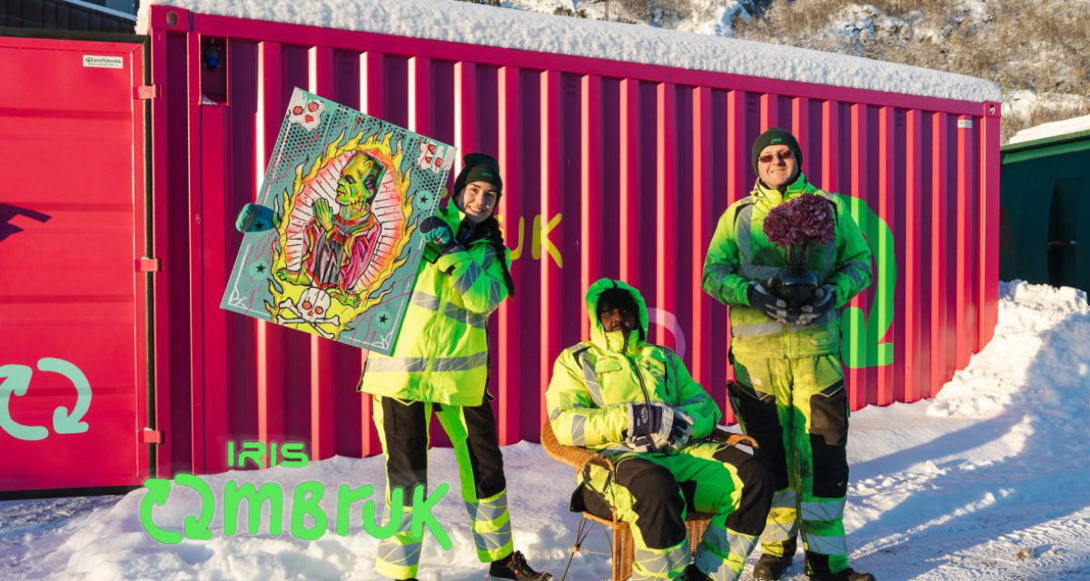 Ombruksstasjon på miljøstasjonen- Iris Salten viser hvordan kommuner kan legge til rette for mer ombruk.